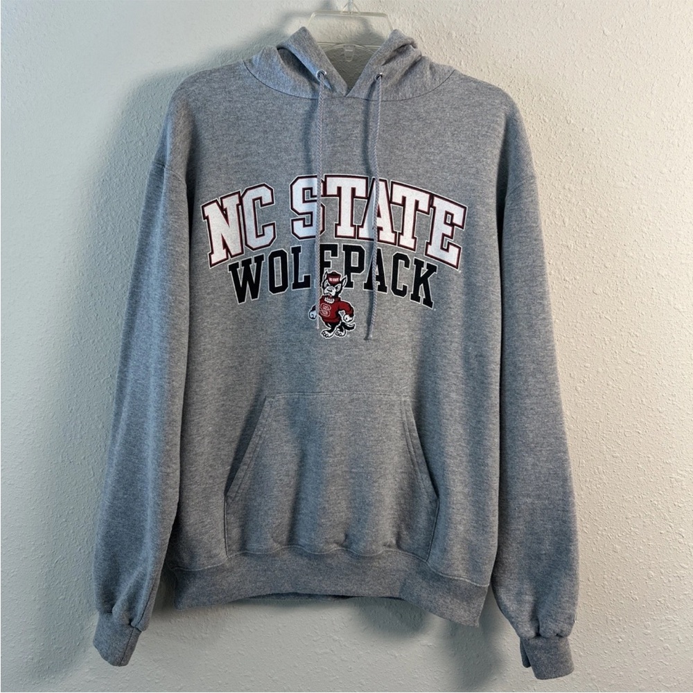 NC State Wolfpack Champion Hoodie Sweatshirt North Carolina State Gray Men’s Med